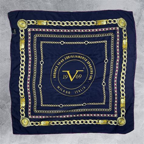 versace 1969 sweet heart scarf multi|Versace silk foulards.